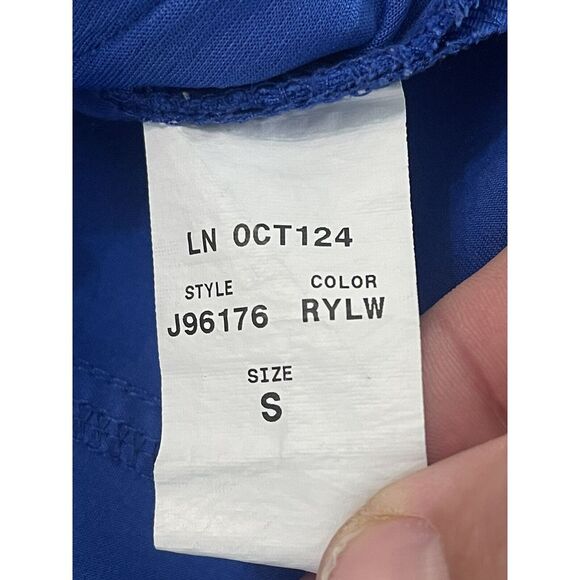 Jaanuu Princess Full Zip Scrub Top in Royal Blue Size Small - Picture 8 of 9